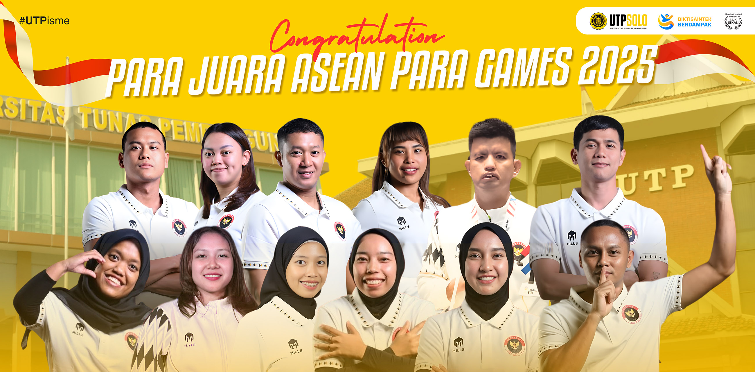 Mahasiswa UTP Raih juara di ASEAN PARA GAMES 2025 Thailand 
